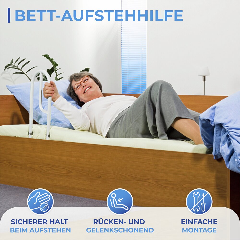 Bett-Aufstehhilfe  einfache Montage