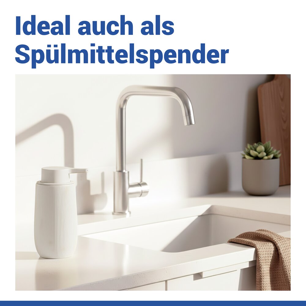 Bad-Accessoire Set Mod. Fablo Creme, 2-teilig  aus hochwertiger Keramik