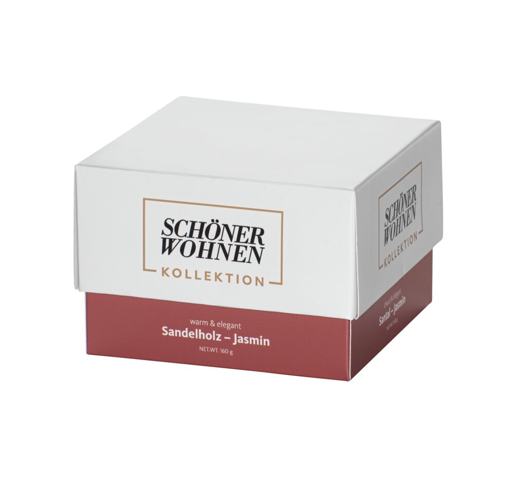 Collection SCHÖNER WOHNEN Bougie parfumée Mod. Sandalwood M, lot de 2  Durée de combustion : 30 - 40 heures