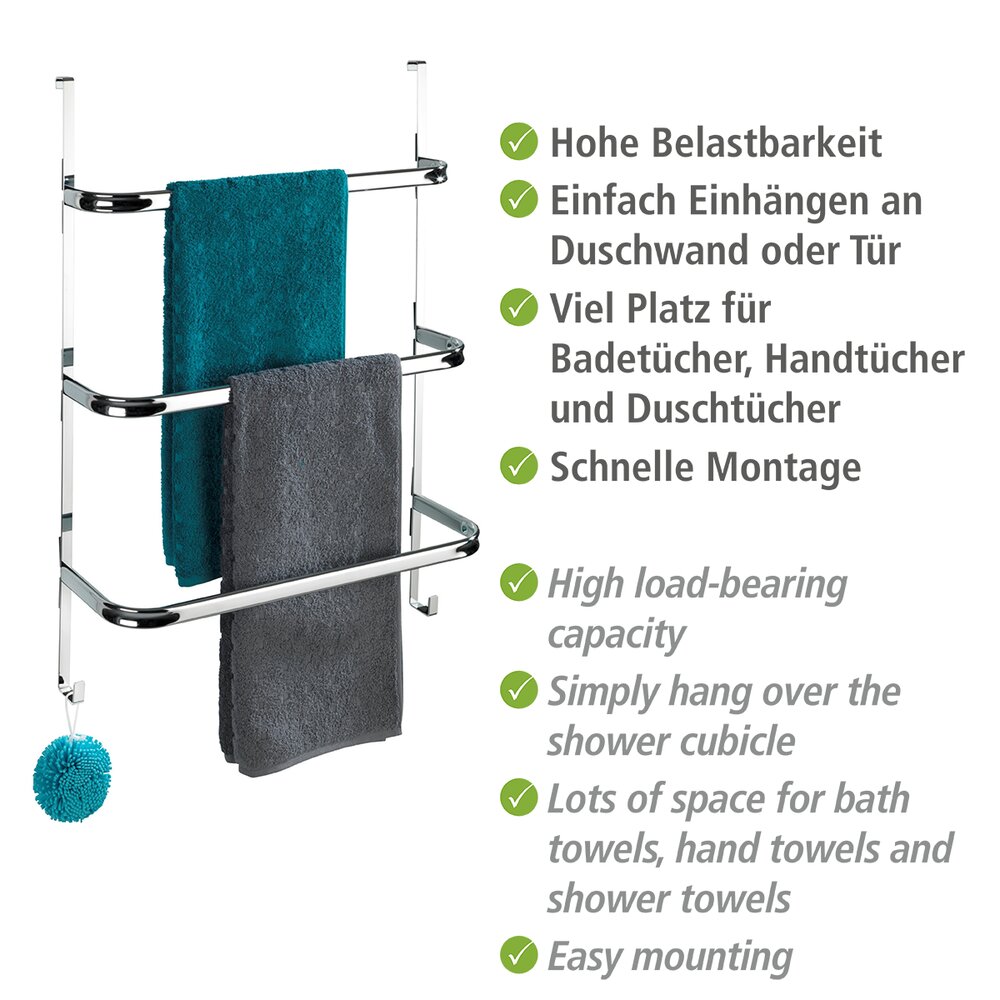 Handtuchhalter Mod. Irpinia Chrom  mit 3 Handtuchstangen