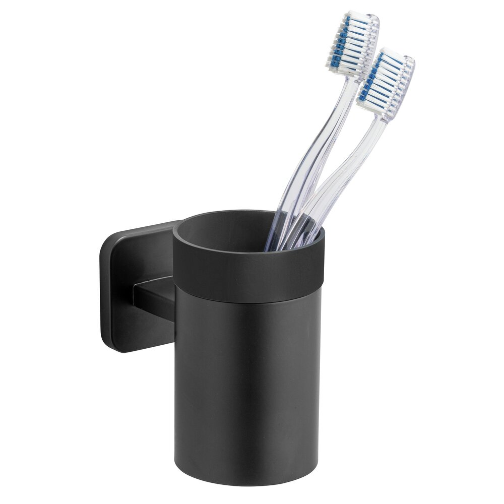 Turbo-Loc® porte-brosses à dents Uno Mod. Porto Black  montage sans perçage