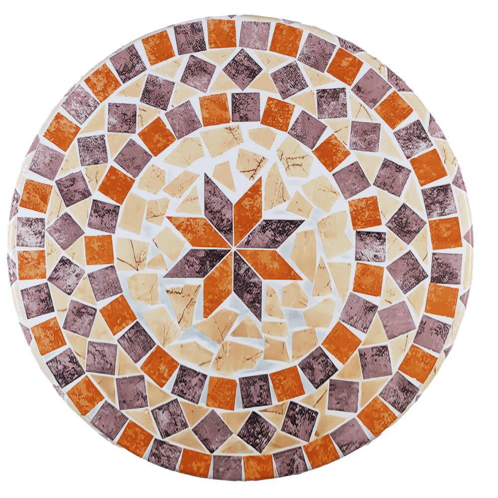 Spann-Tischdecke Mod. Mediterran, Ø 70 - 86 cm  für Garten und Outdoor-Bereich