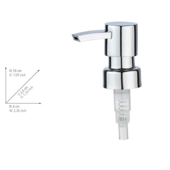 Ersatzpumpkopf Zinkdruckguss Rund  Seifenpumpe