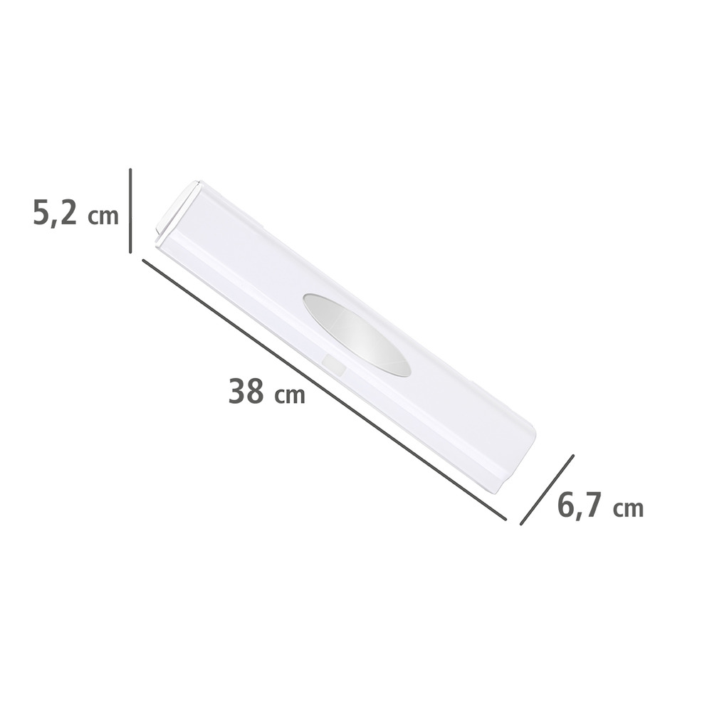 Folienschneider Mod. Perfect-Cutter Weiß  mit Sichtfenster