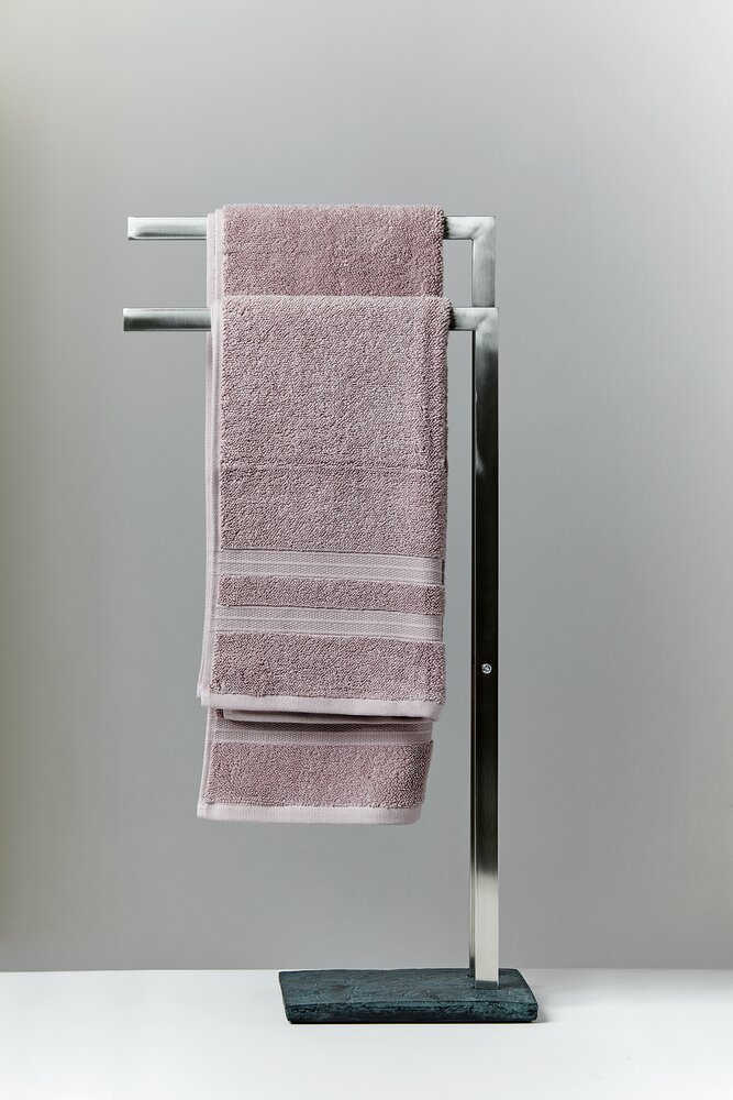 Slate Rock handdoekrek met 2 roestvrijstalen armen