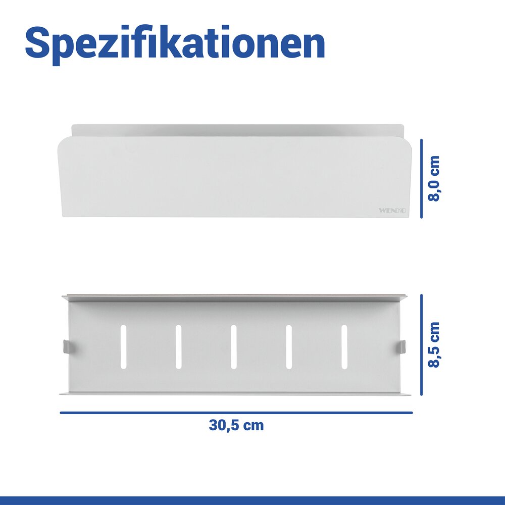 Turbo-Loc® Wandplank Mod. Lizan Wit