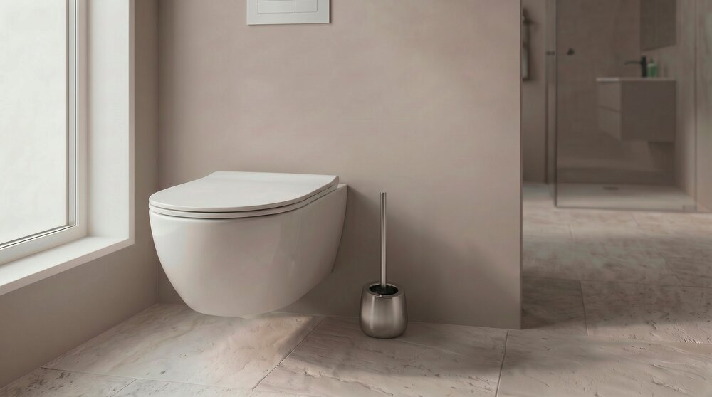 WC Badi Chroom mat keramiek