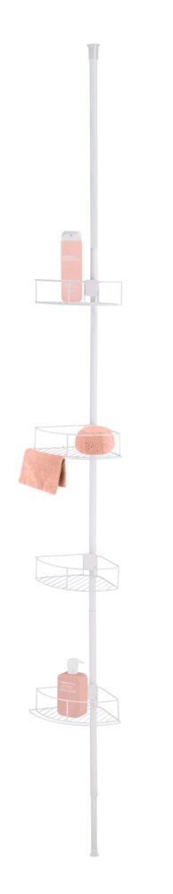 Étagère d'angle télescopique Dolcedo Blanc mat  en acier inoxydable