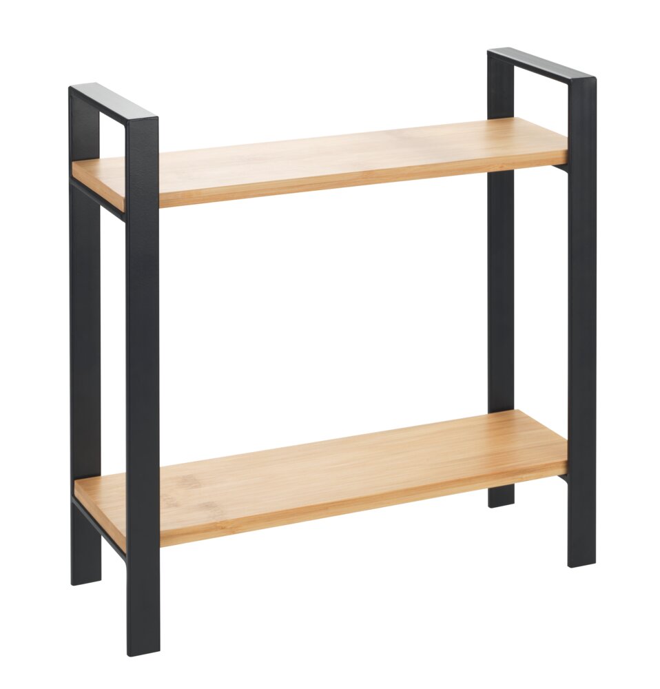 Küchenregal Mod. Lou   Rahmen aus Metall, Regalbretter aus Bambus