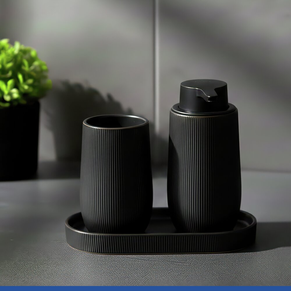 Vide-poche Mod. Fablo Noir  en céramique de haute qualité, polyvalent