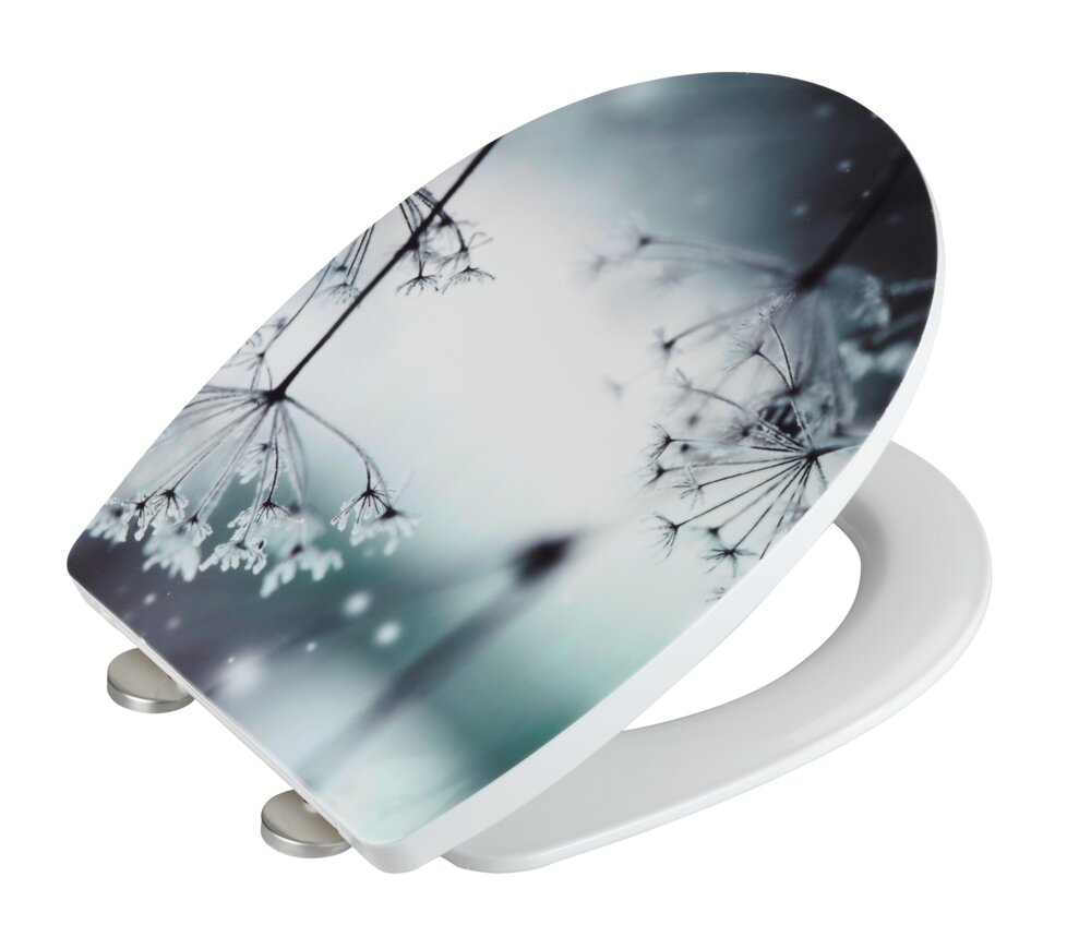 WC-Sitz Mod. Polar mit Hochglanz-Oberfläche  Toilettensitz mit Absenkautomatik