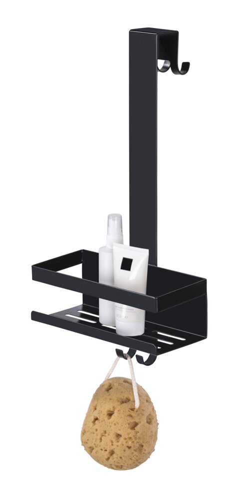 Duschcaddy Mod. Bribano Uno, schwarz, Edelstahl, 23x44,5x18 cm  Einhängen ohne Bohren