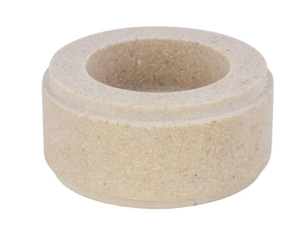 Bougeoir Mod. Canvel M, Beige  Verre pour bougie chauffe-plat, intérieur & extérieur