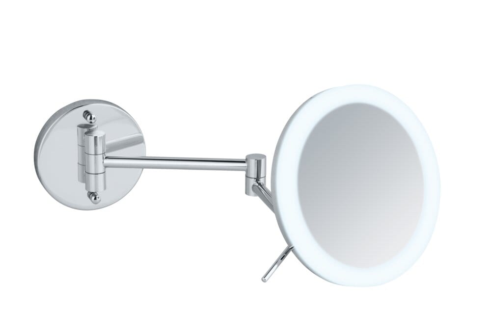 Power-Loc® miroir mural DEL Aura  fixer sans percer, avec cadre en acrylique