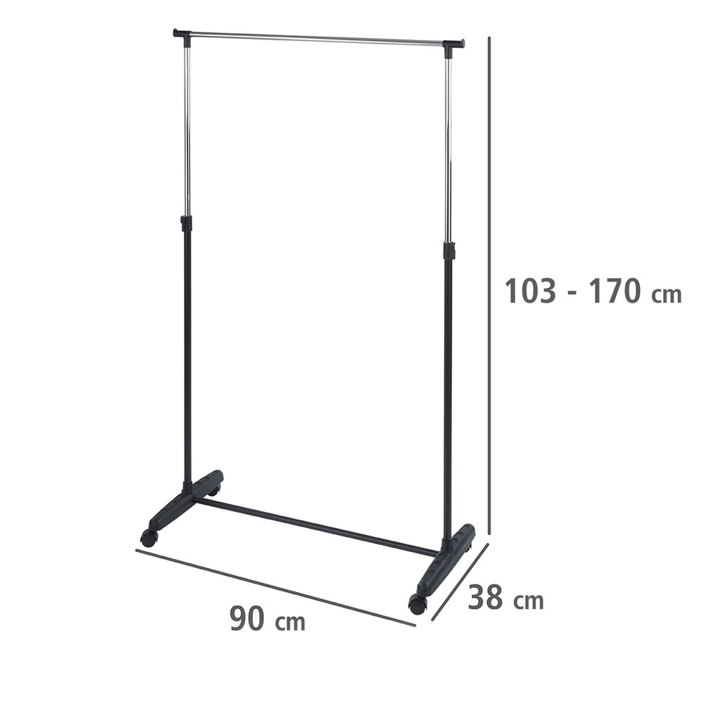 Kleiderständer Mod. Mikey  höhenverstellbar, 4 Rollen