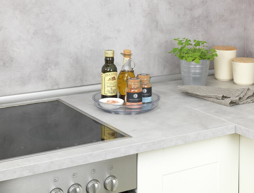 Drehbares Tablett Mod. Victoria, 2er Set  aus recyceltem Kunststoff