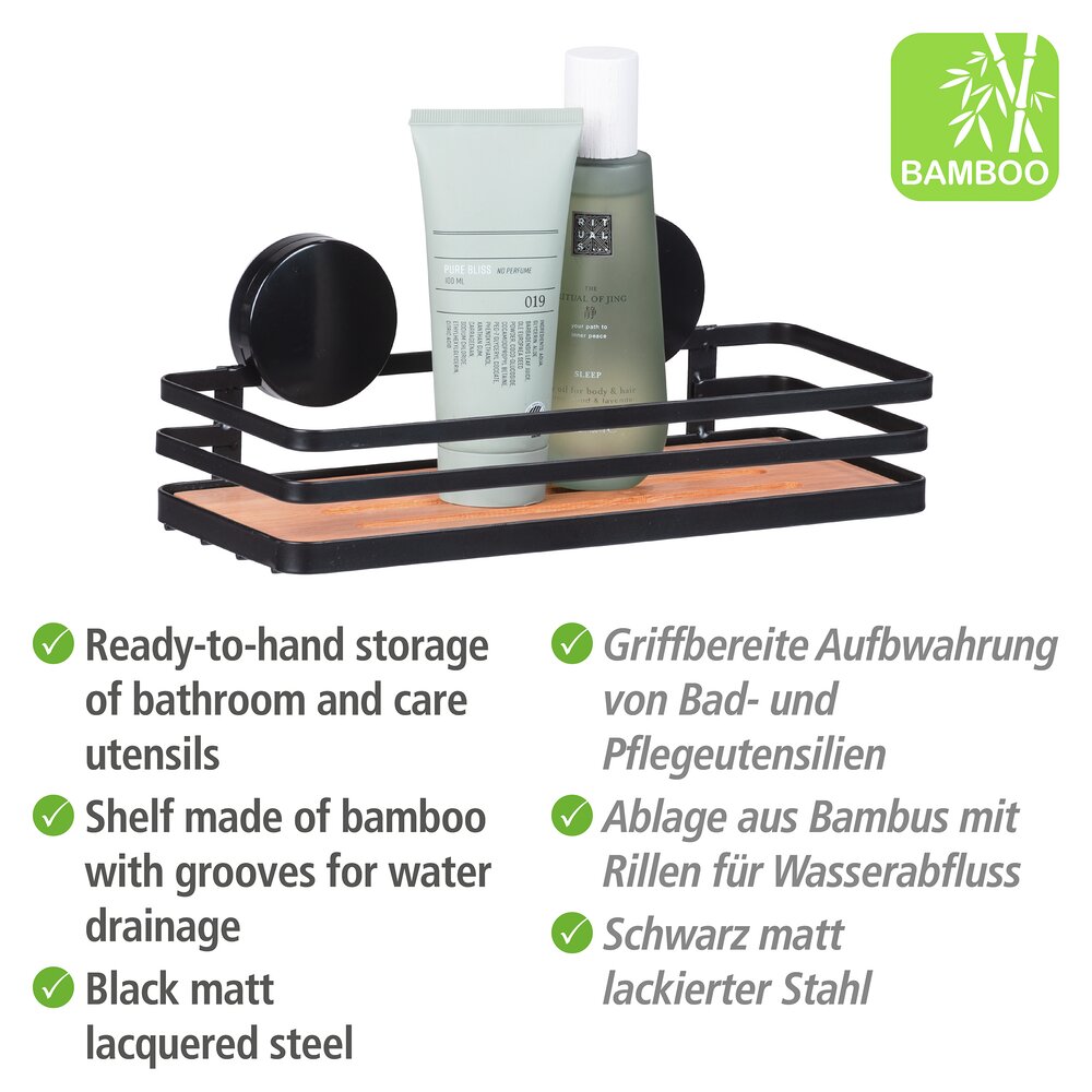 Static-Loc® wandrek Mod. Alba, Zwart