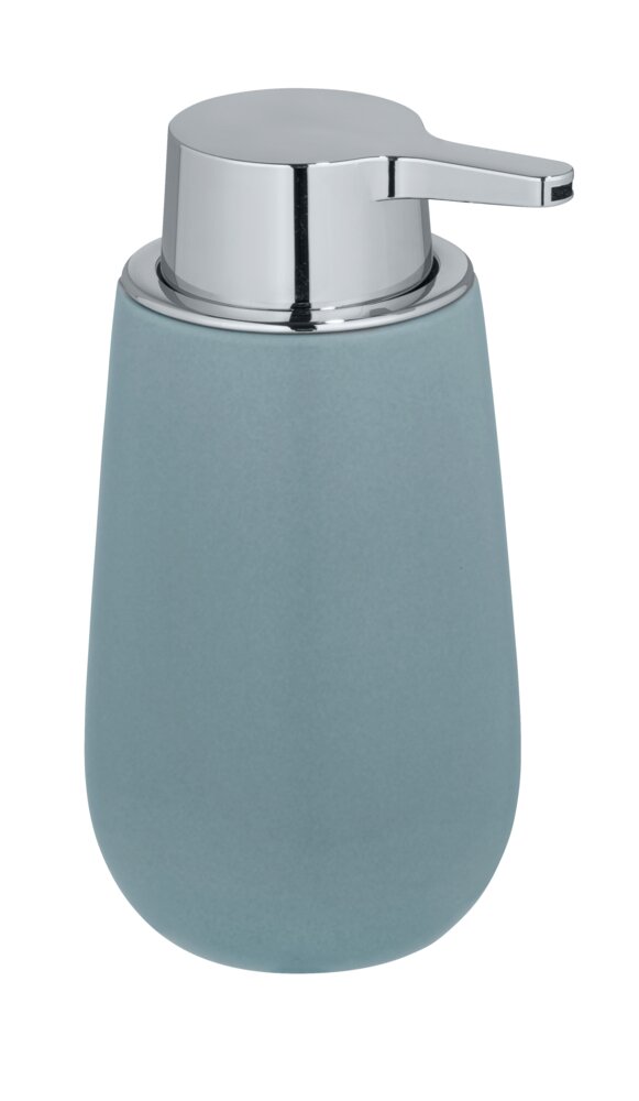 Seifenspender Mod. Badi Blaugrau  hochwertige Keramik, Füllmenge 320 ml