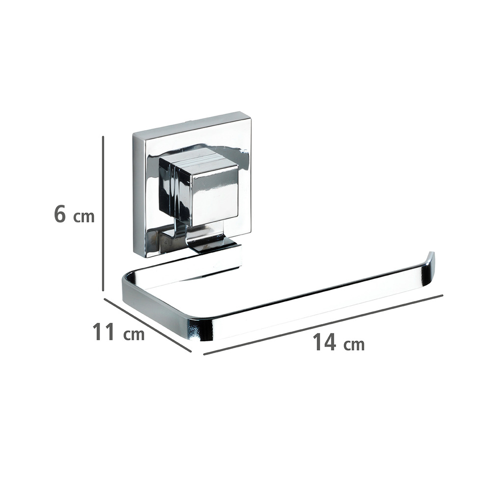 Vacuum-Loc® Edelstahl Toilettenpapierhalter Mod. Quadro  Befestigen ohne bohren