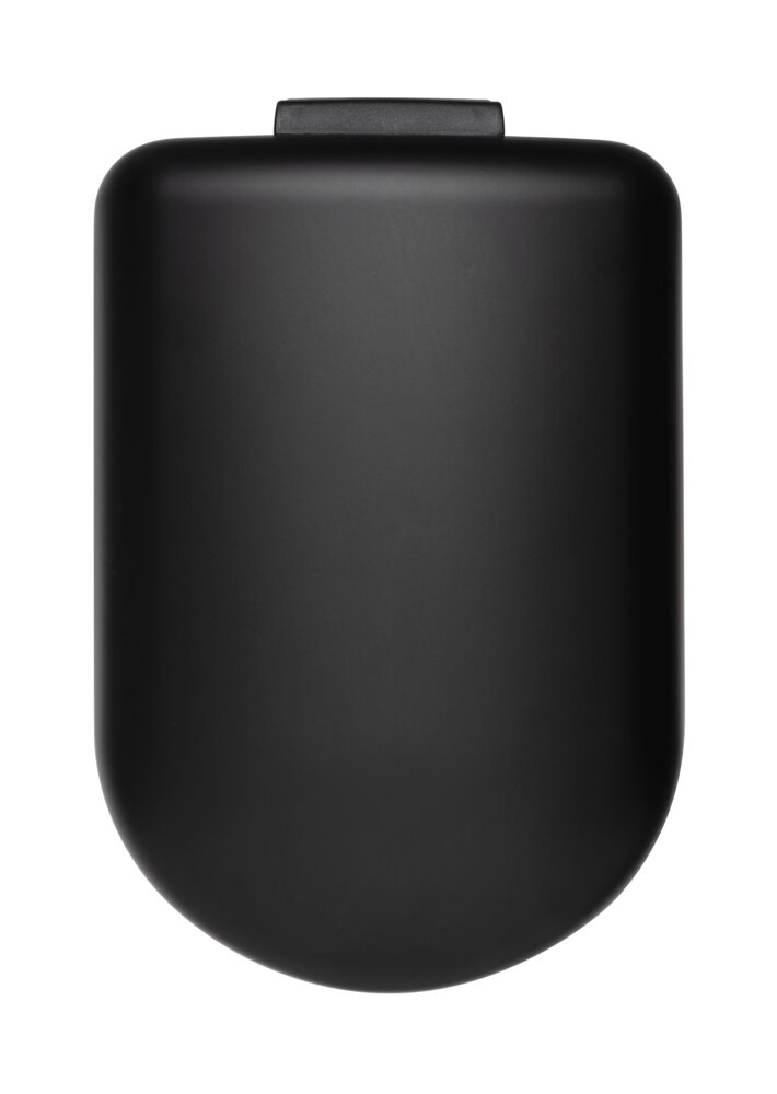 Poubelle à pédale Mod. Lara 10L, noir, métal, plastique, 31x39x18 cm  mécanisme easy-close, fermeture silencieuse