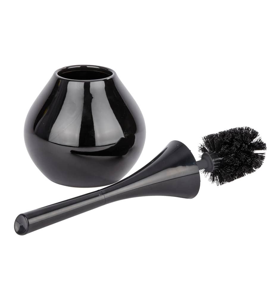 WC-Garnitur Mod. Flakon Schwarz  Keramik
