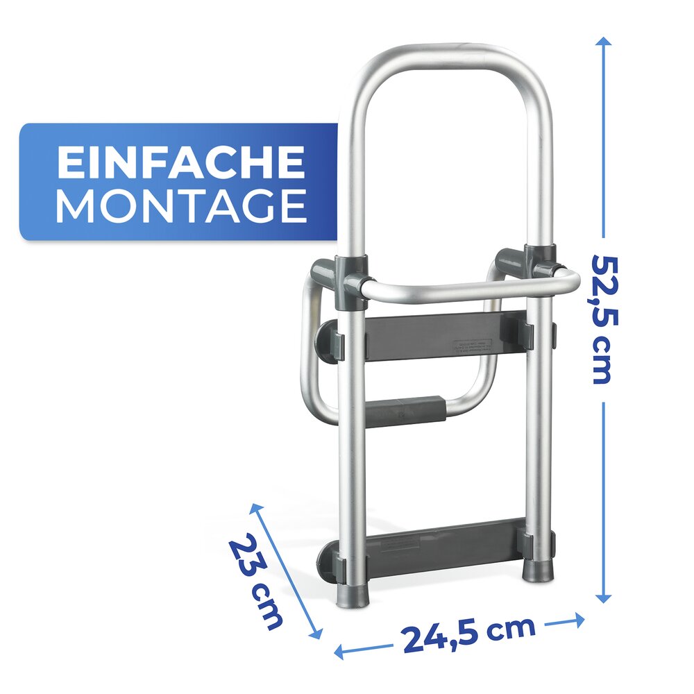Badewannen-Einstiegshilfe Mod. Secura Silber  verstellbar