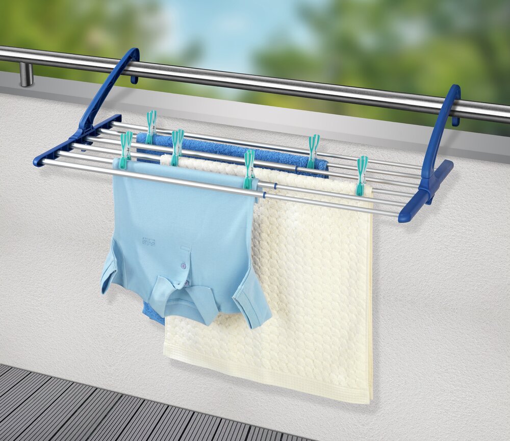 Séchoir pour balcon télescopique en aluminium  en aluminium inoxydable