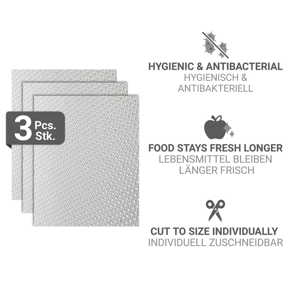 Tapis antibactérien pour réfrigérateur  set de 3