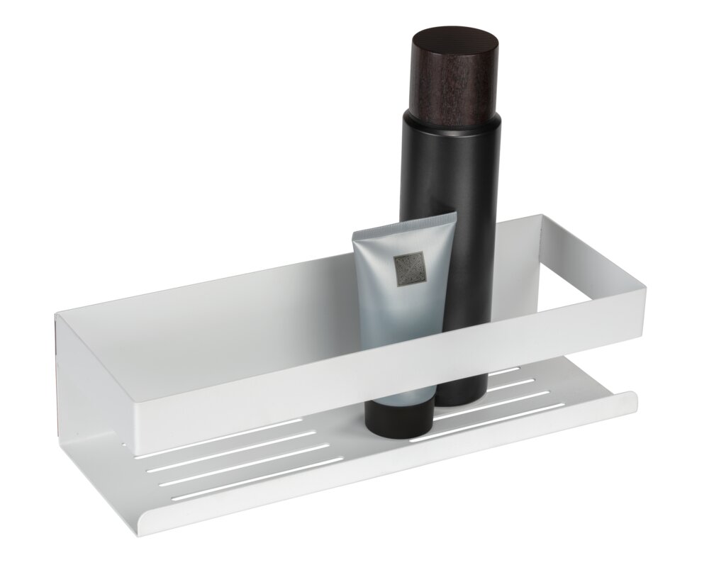 Turbo-Loc® Wandablage Mod. Genova White matt  Befestigen ohne Bohren mit Spezial-Klebepad