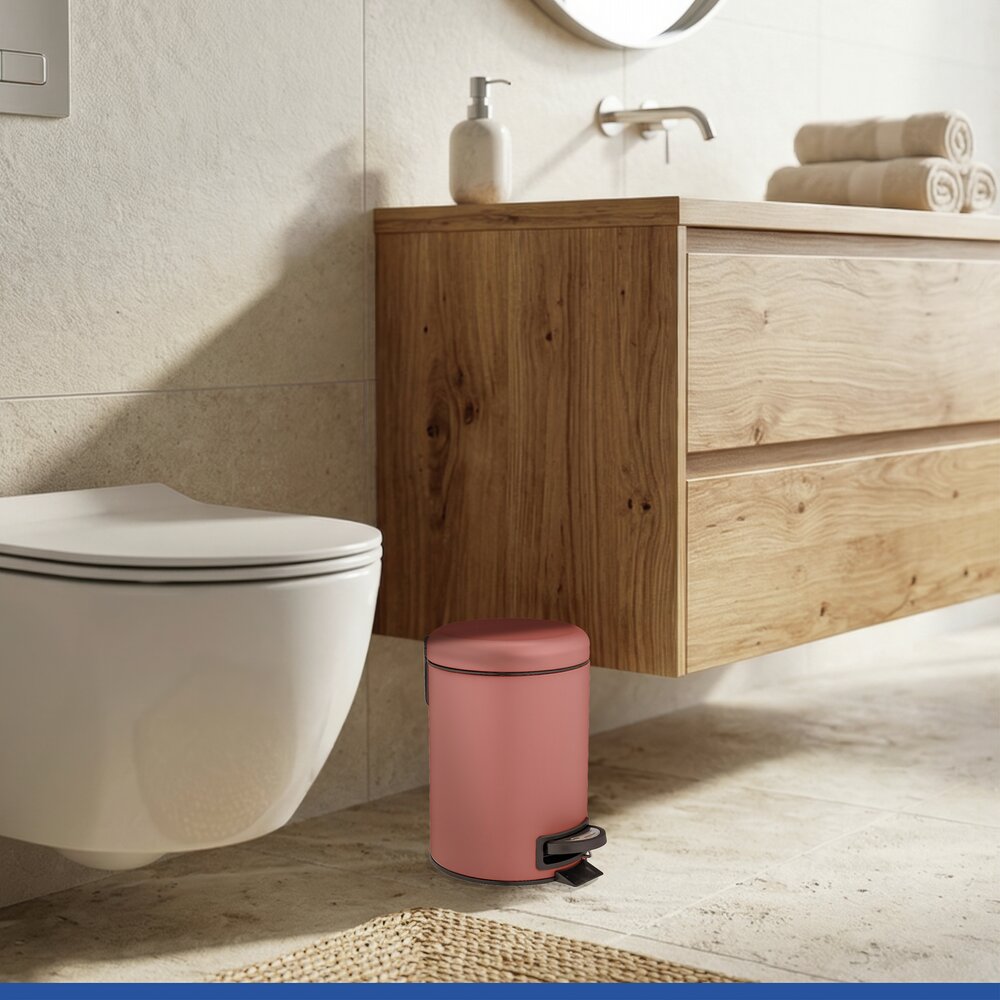 Cosmetica pedaalemmer Leman antiek roze 3L