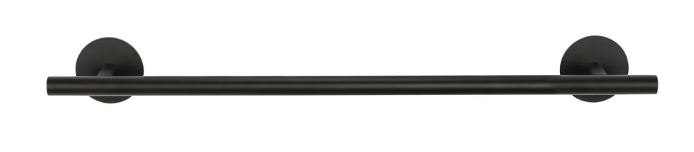 Badetuchstange Uno Mod. MELETO Schwarz, 60 cm  zum Kleben oder Bohren