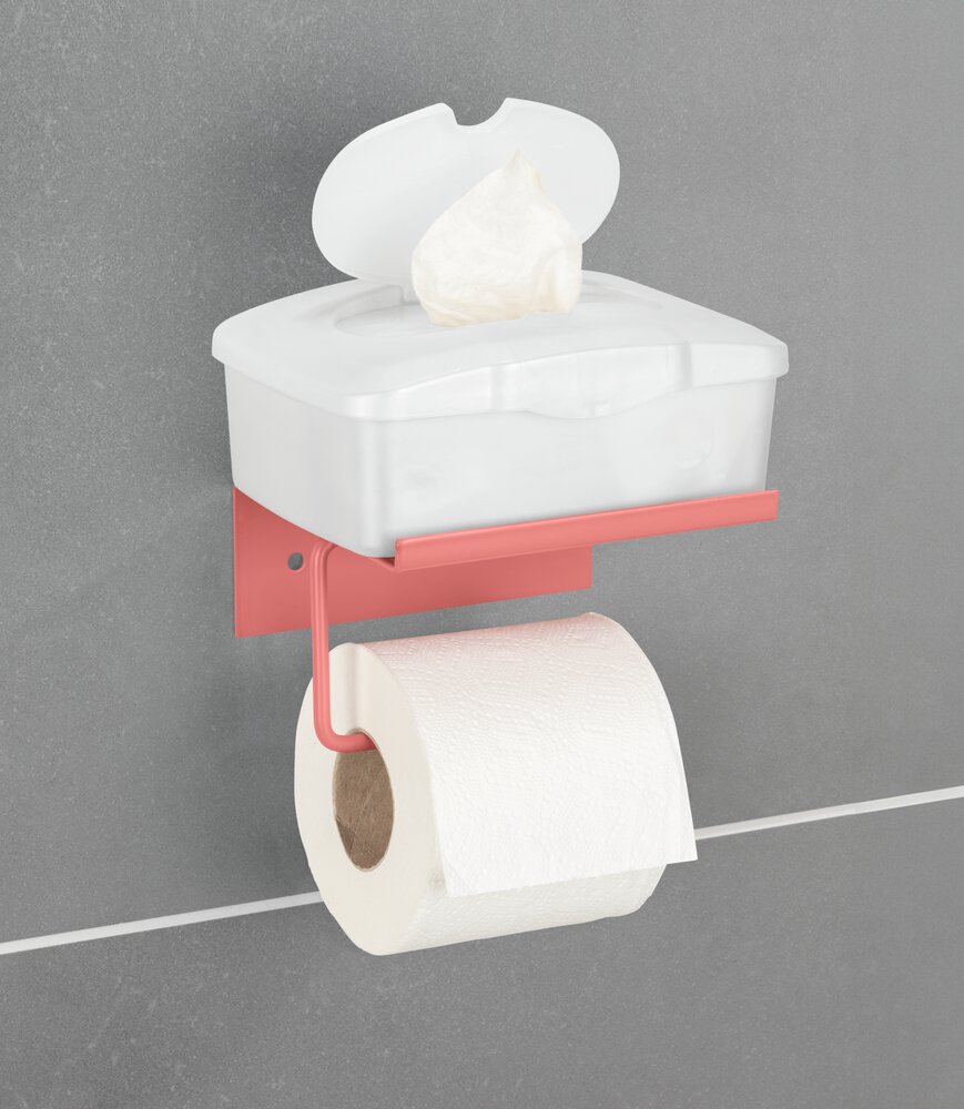 Toilettenpapierhalter Mod. Desulo Coral  mit Ablage