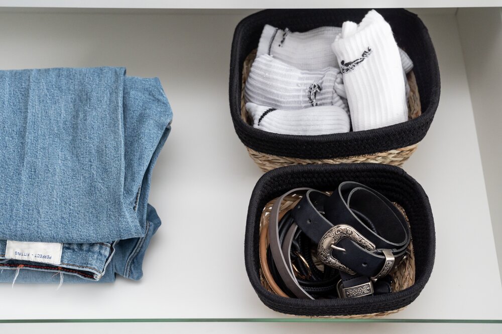 Rika M opbergmand, zwart