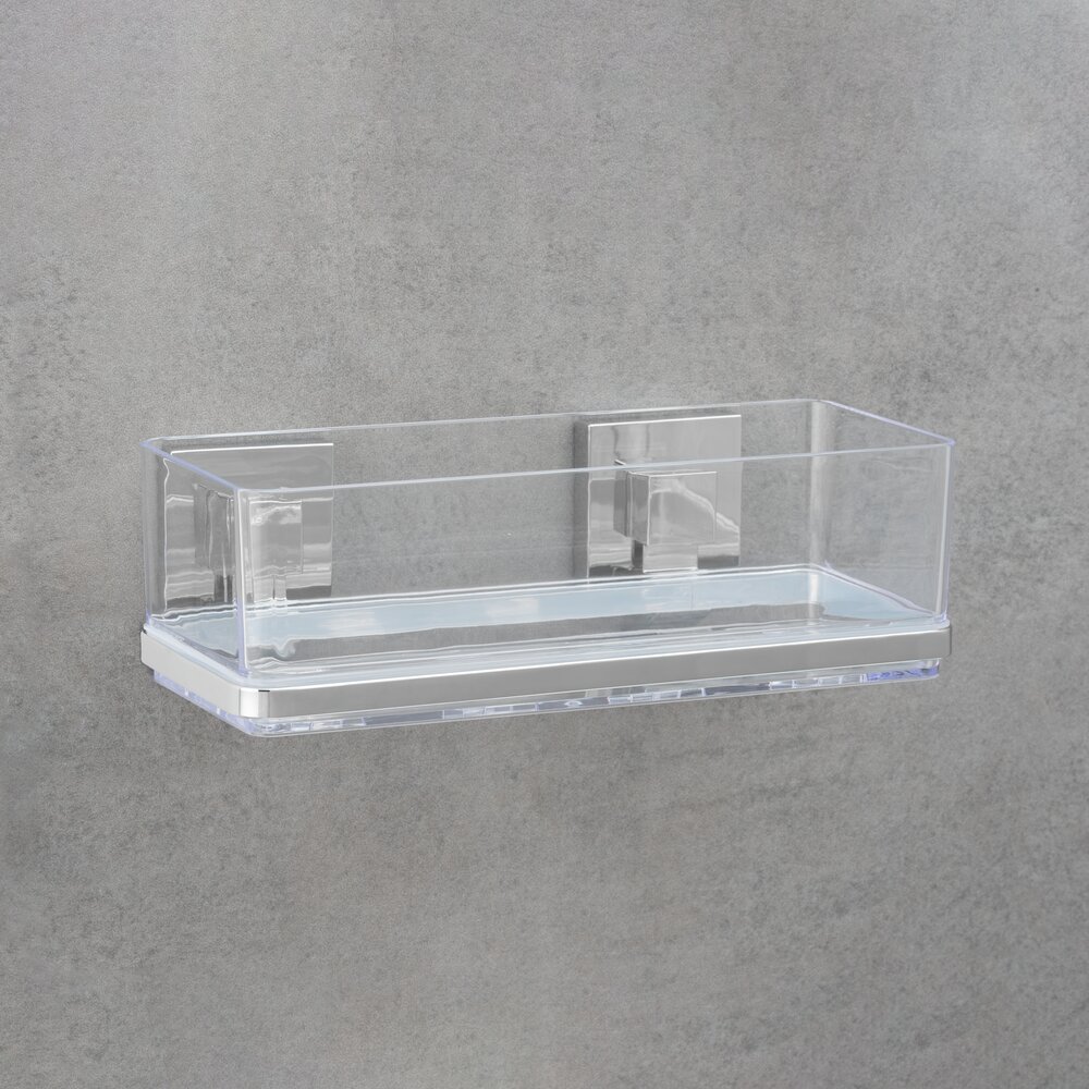 Vacuum-Loc® Edelstahl Wandablage Mod. Quadro  Befestigen ohne bohren