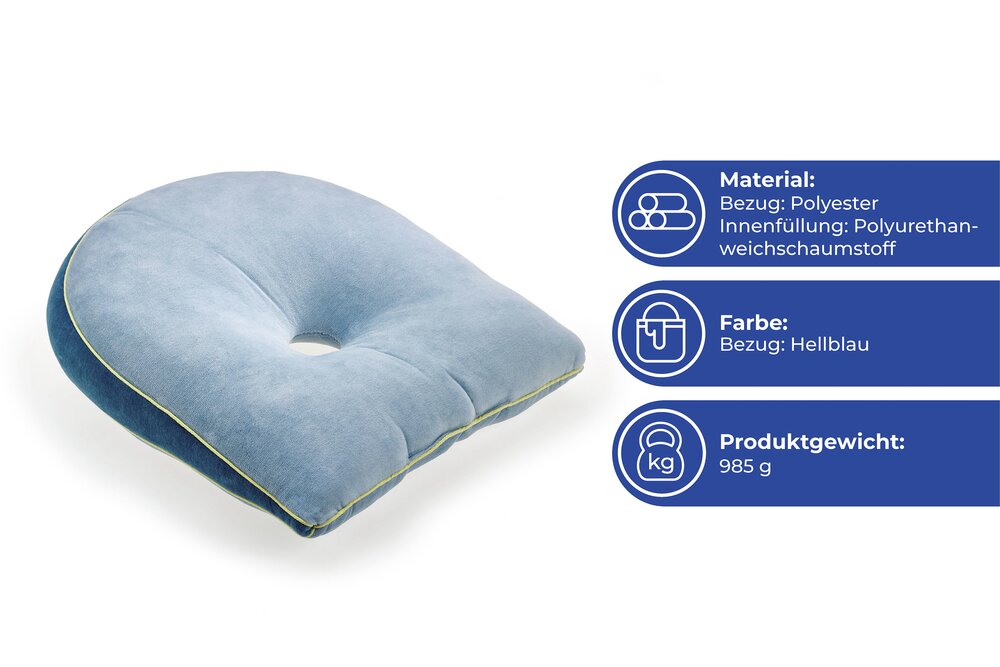 Keilkissen  ca. 40 x 36 x 13 cm