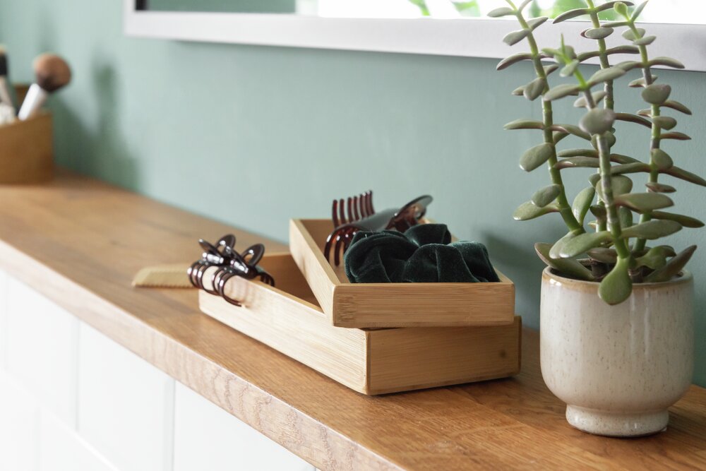 Bamboe doos Terra met deksel