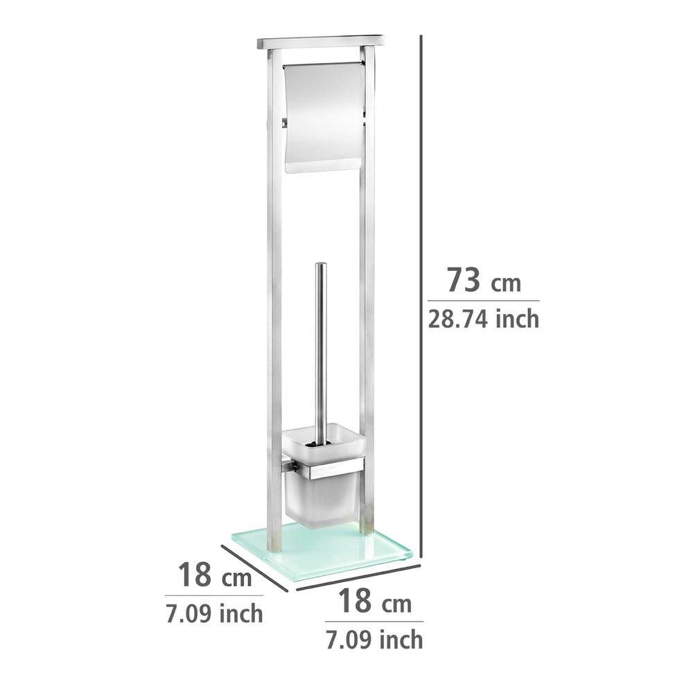 Stand WC-Garnitur Mod. Debar  Edelstahl rostfrei