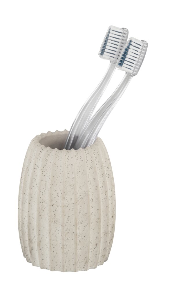 Zahnbürstenhalter Mod. Torretta Hellgrau  mit strukturierter Oberfläche
