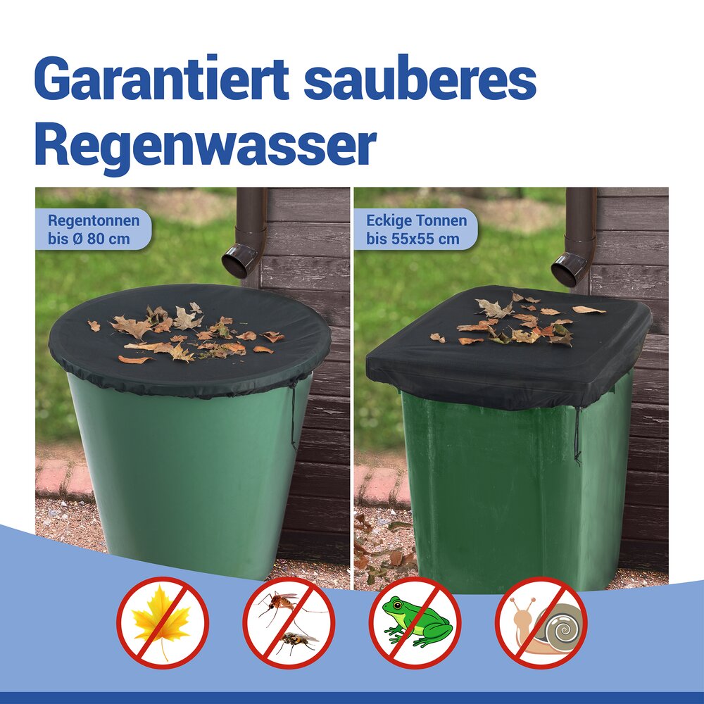 Regentonnen-Netz Ø 95 cm, 3er Set  gegen Schmutz, Blätter und Ungeziefer