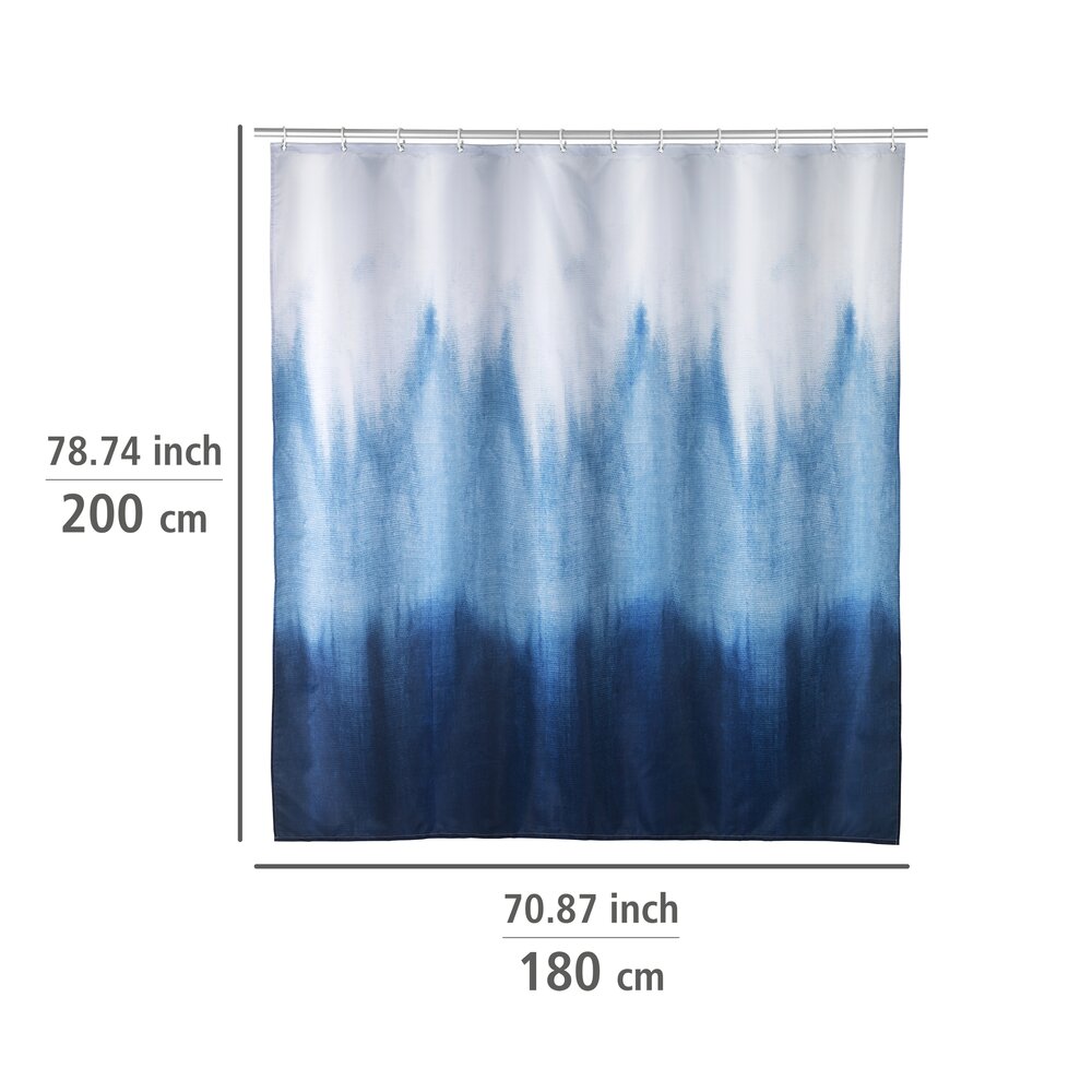 Duschvorhang Mod. Alara  180 x 200 cm, Textil (100 % recyceltes Polyester)