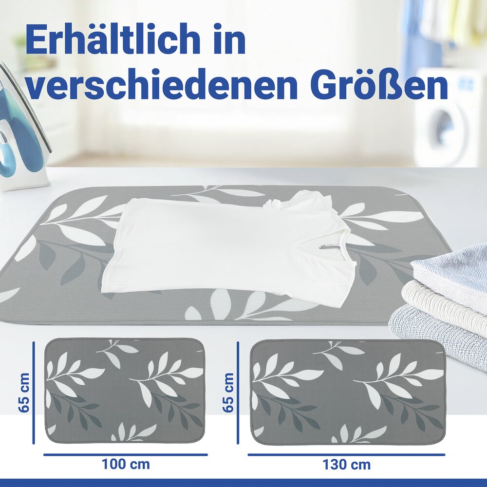 Bügeldecke Mod. Premium, 130 x 65 cm  mit Hitzereflexion, bis zu 60 % Zeitersparnis