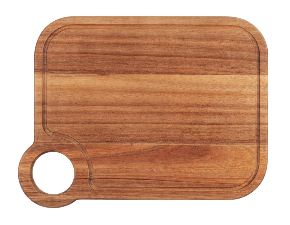 Schneidebrett Mod. ACUN L, akazie, FSC, 35x1,5x27 cm  mit praktischem Griffloch