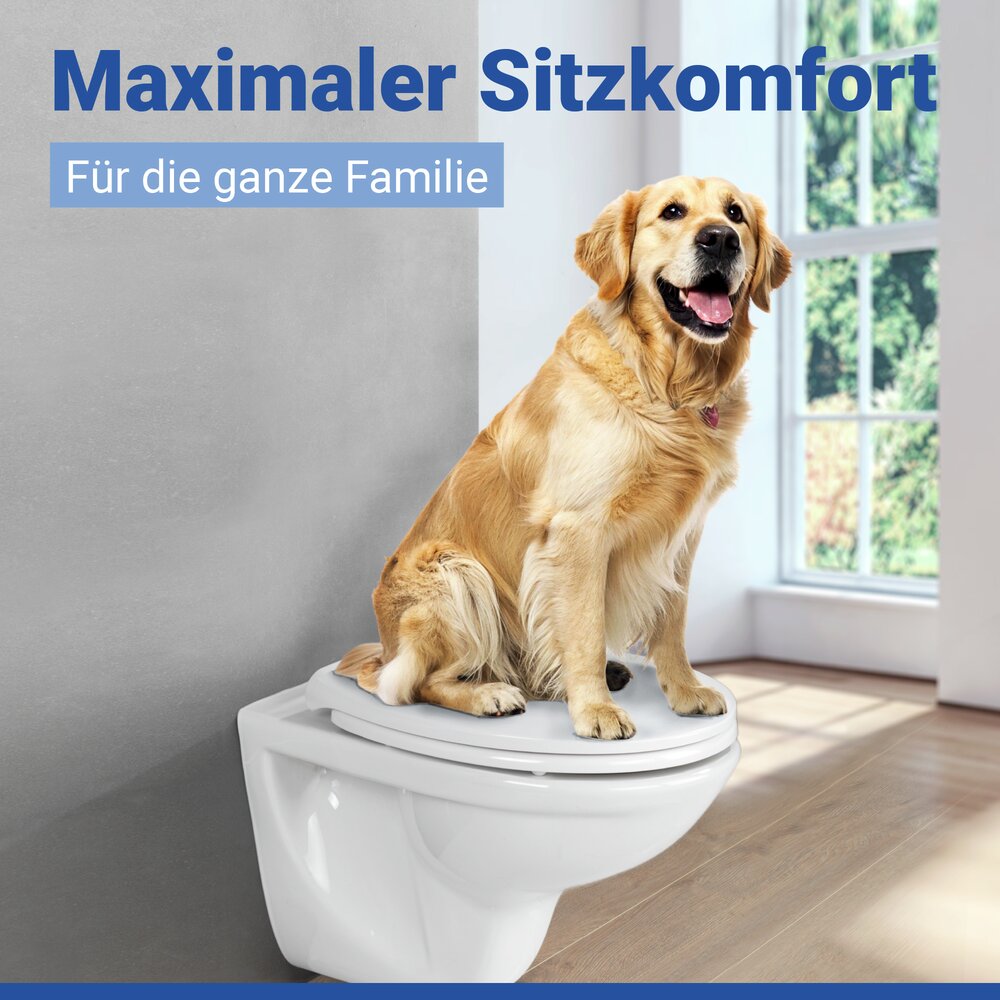 Premium WC-Sitz Mod. Samos Weiß  mit Absenkautomatik