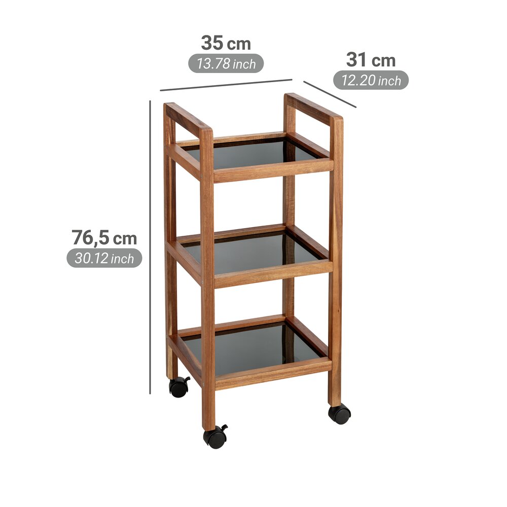 Verrijdbare rekken Fondi, 3 planken