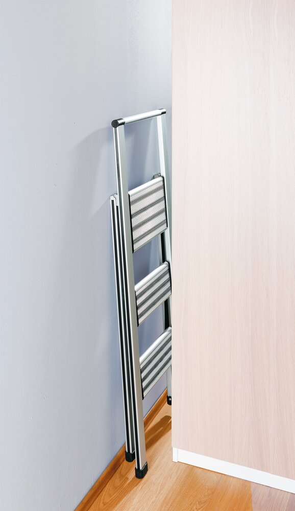 Alu-Design Klapptrittleiter 3-stufig  Haushaltsleiter