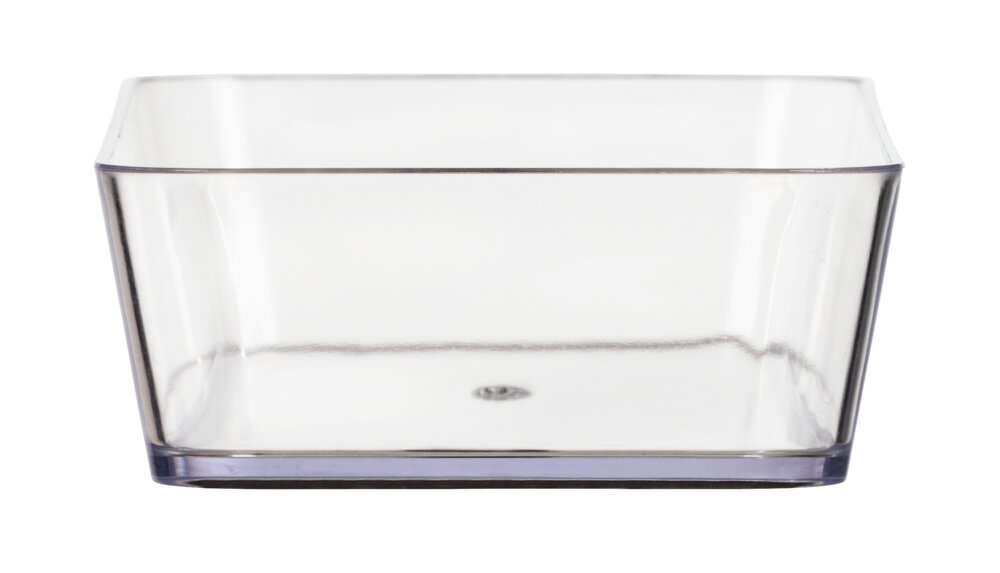 Opbergbakje Candy smal, 24 x 4 x 10 cm, Transparant