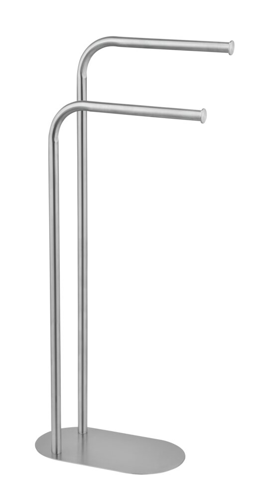 Handtuchständer Mod. Levante, satiniert, Edelstahl, 30x79x17 cm  freistehend, platzsparend, modernes Design