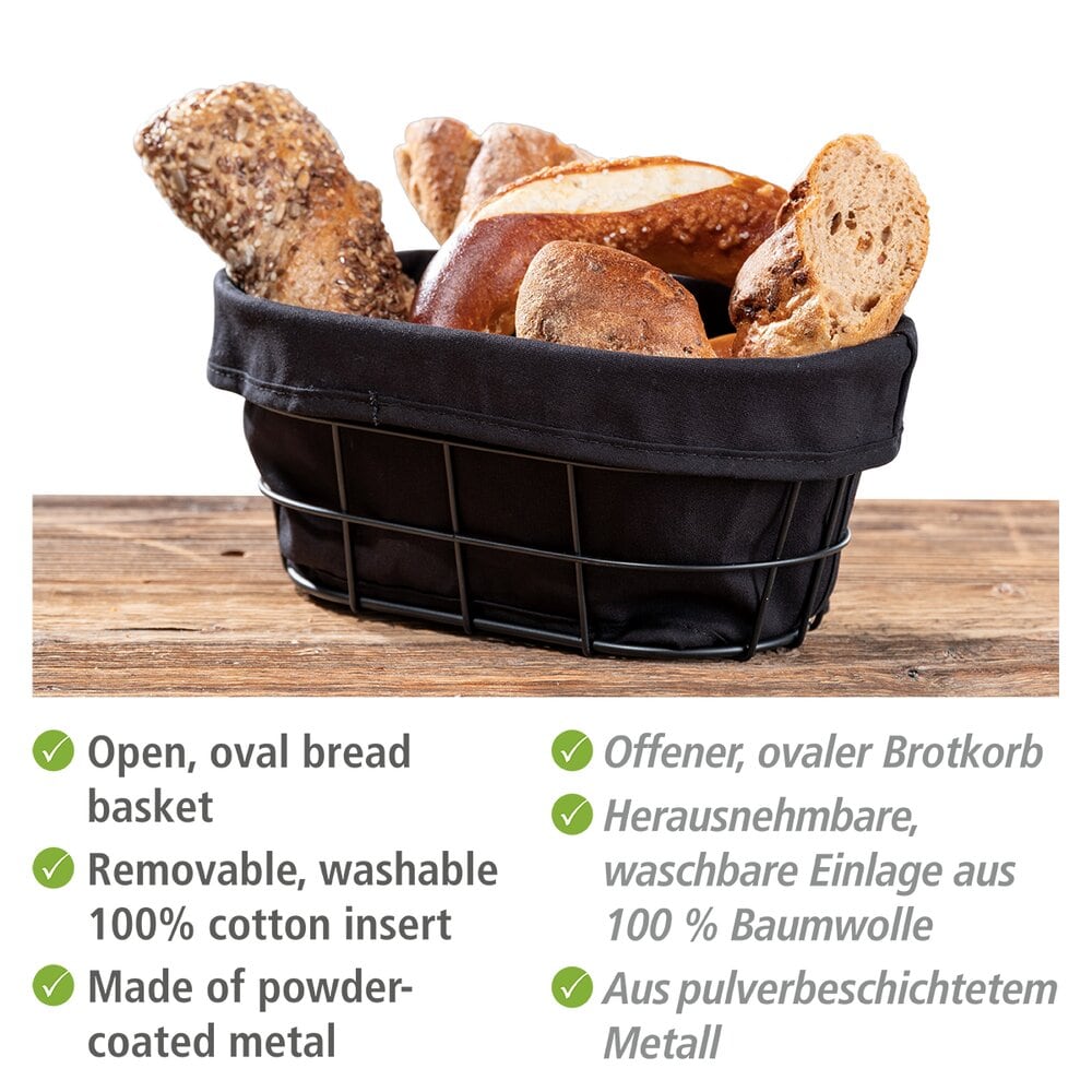Brotkorb Bela Schwarz: ideale Aufbewahrung für Brot & Brötchen