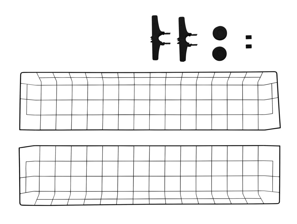 Korb Mod. Herkules Schwarz 2er Set  passend zum Teleskop-System Herkules