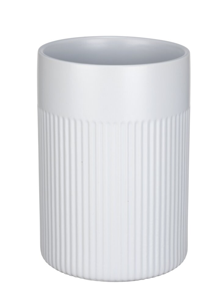 Utensilienhalter Mod. REFIA, weiß, Keramik, 12x16,5 cm, 1,3 l  mit sanften Riffelungen